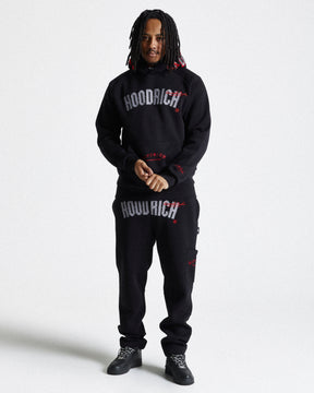 Stature Joggers - Black/Grey/Red