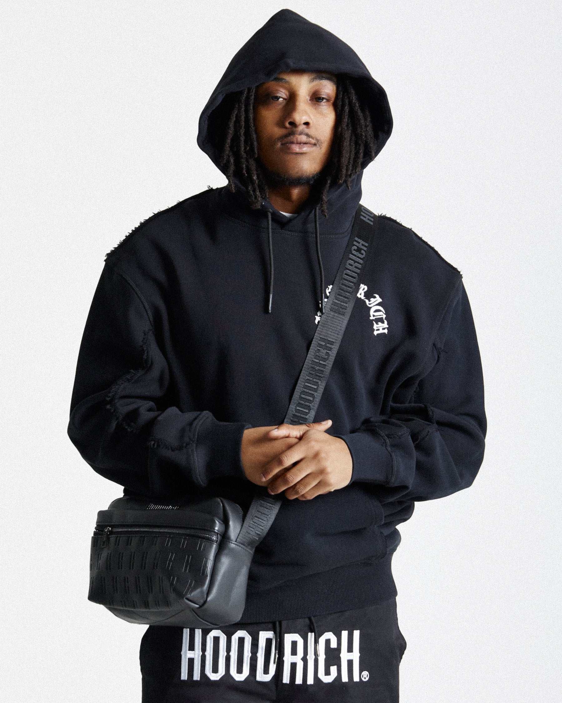 OG Exclusive Cross Body Bag Black/Silver Hoodrich