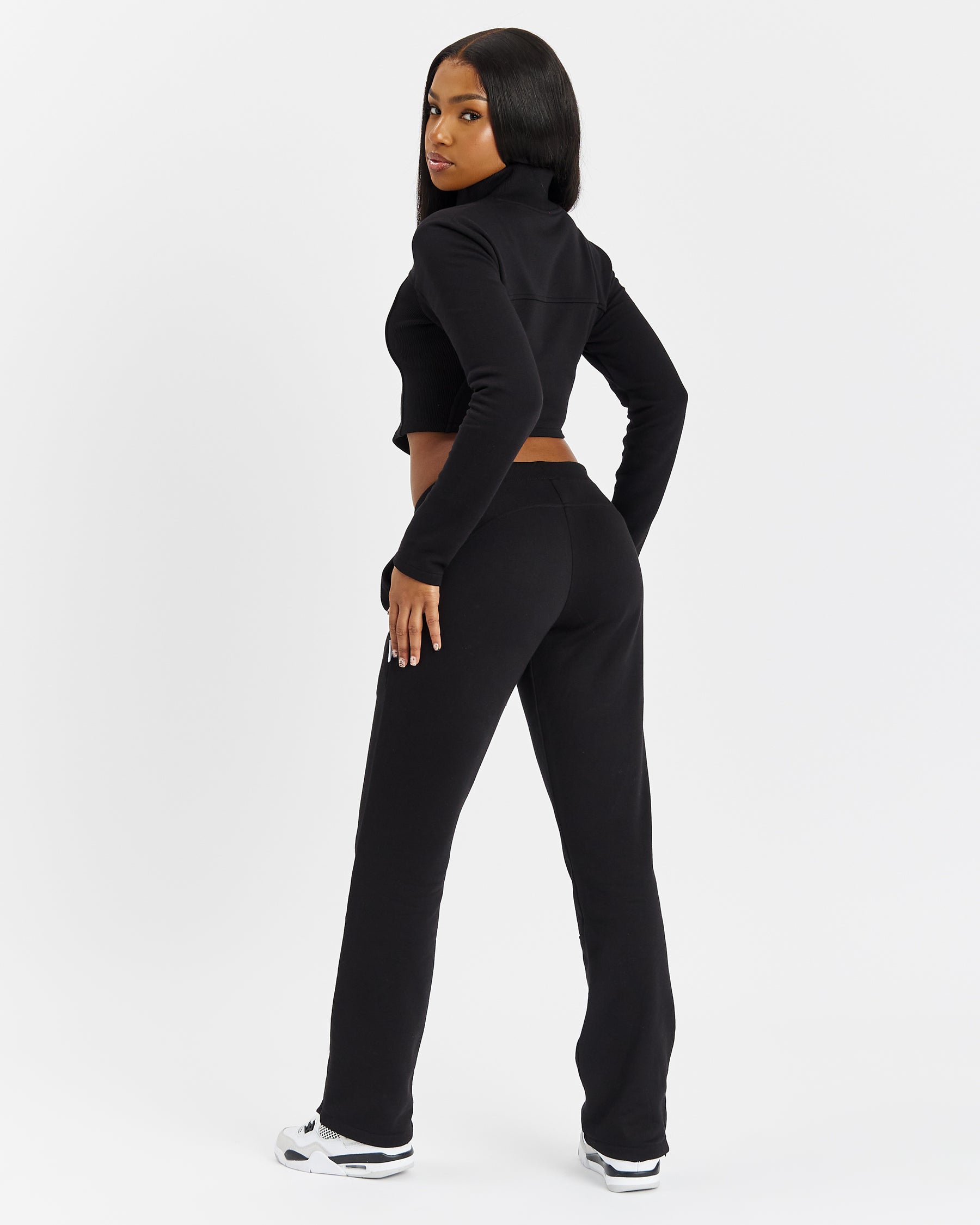 Form Fitted Zip-Through - Black/Silver