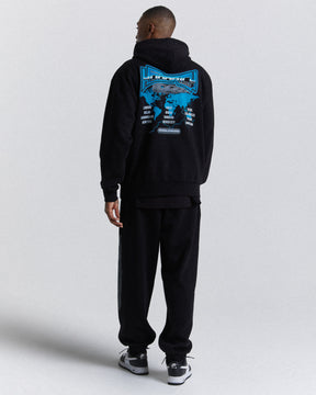 Worldwide Oversized Joggers - Black/White/Blue