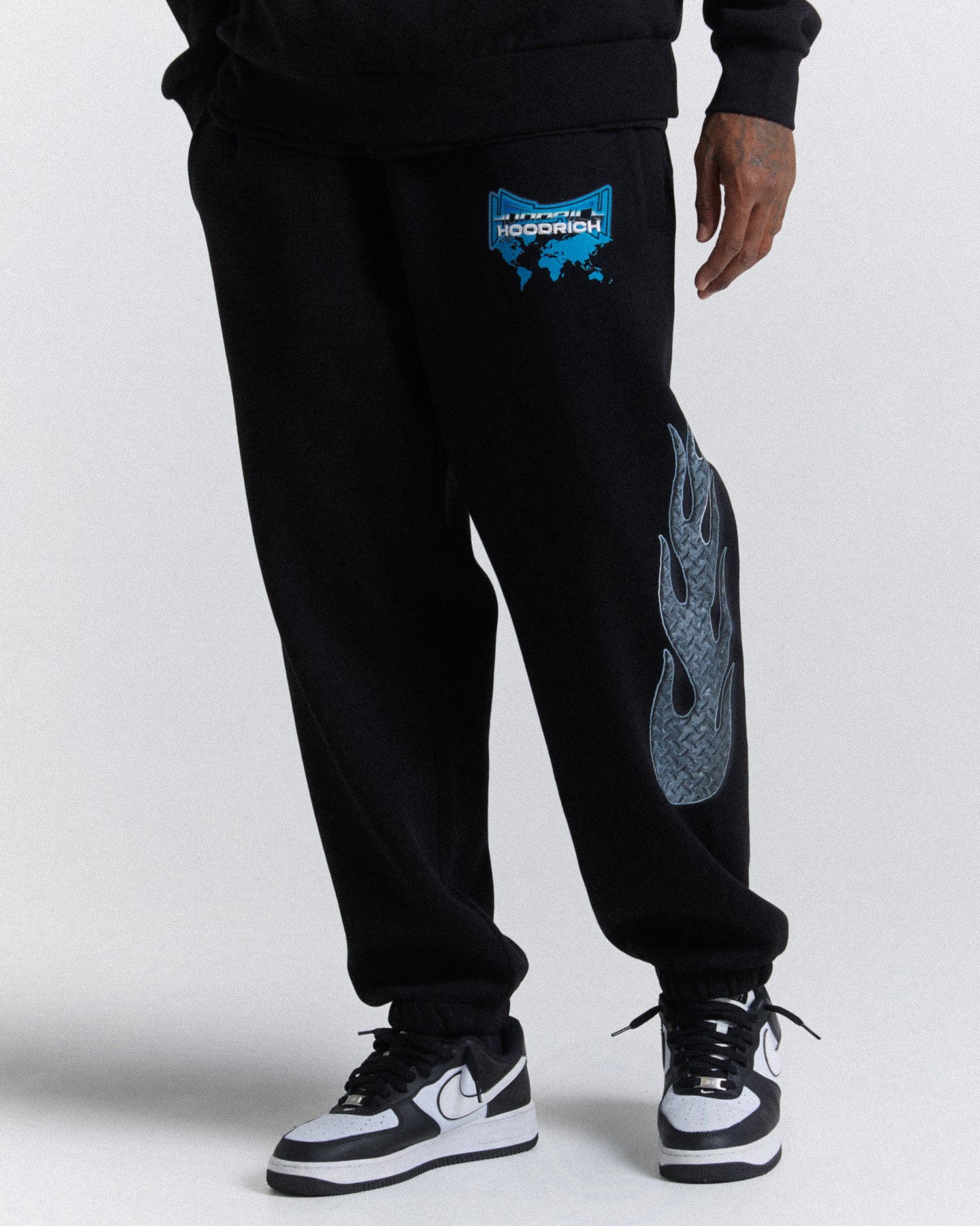 Worldwide Oversized Joggers - Black/White/Blue