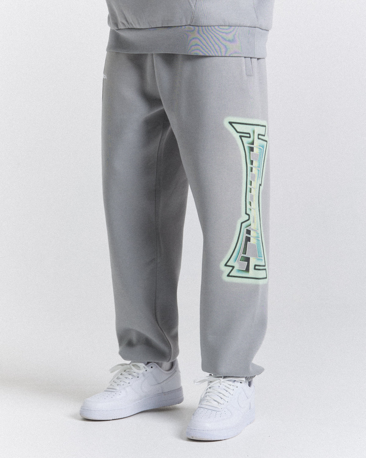 Worldwide Oversized Joggers - Γκρι/Λευκό/Πράσινο