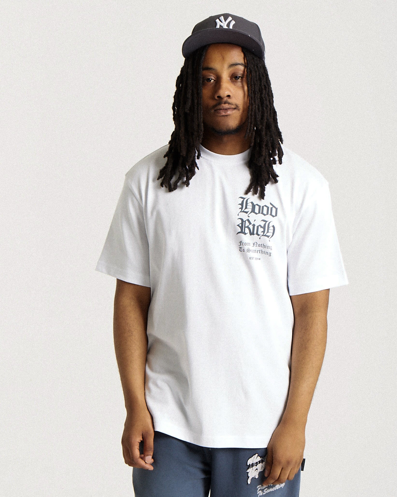 Asphalt Oversized T-Shirt - White/Grey