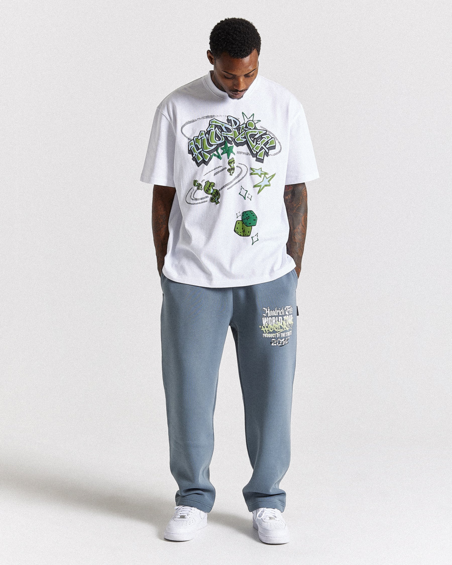 Ice Gold Oversized T-Shirt - White/Green