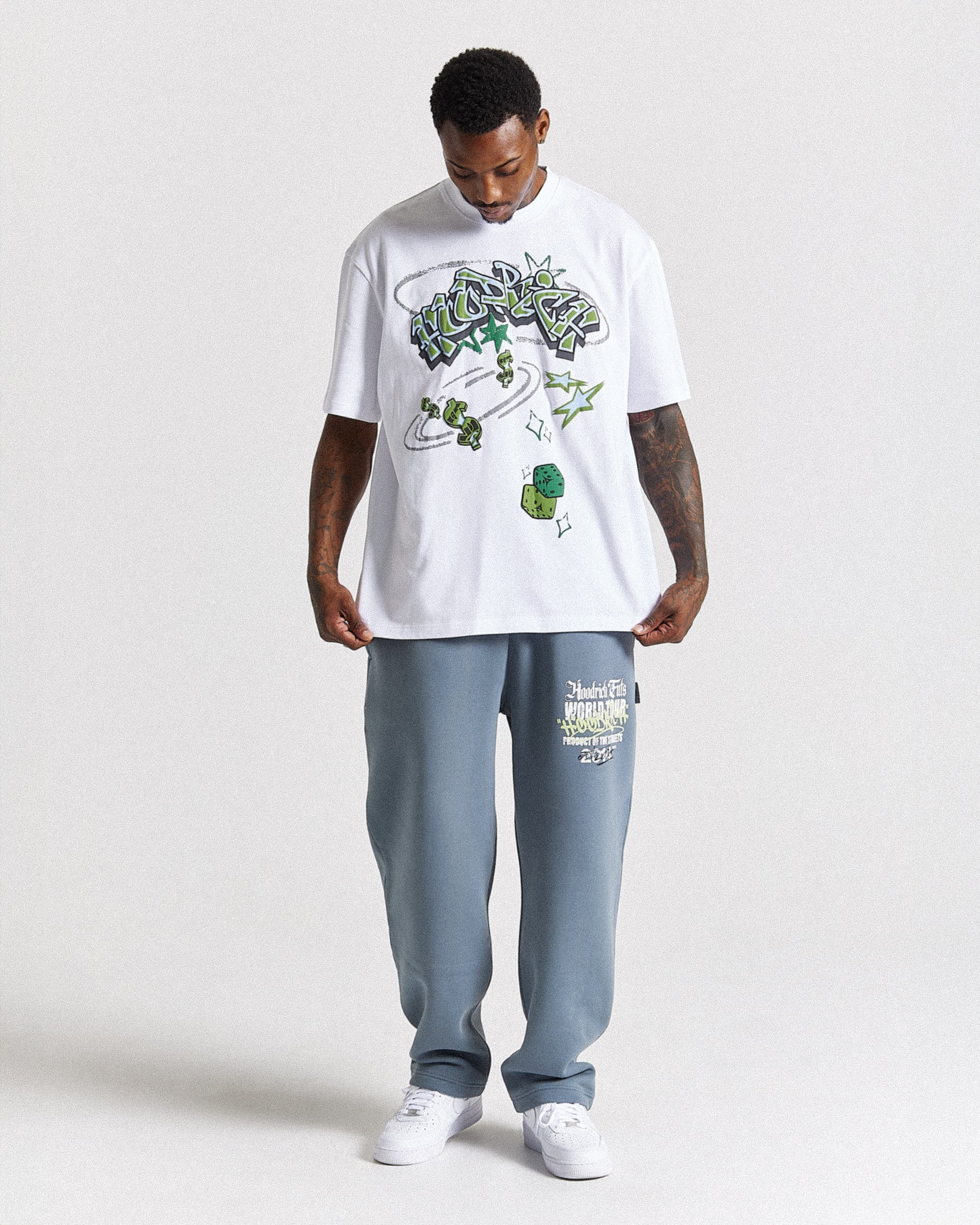 Ice Gold Oversized T-Shirt - White/Green