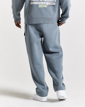 Stamp Tour Oversized Jogger - Grey/White/Lime