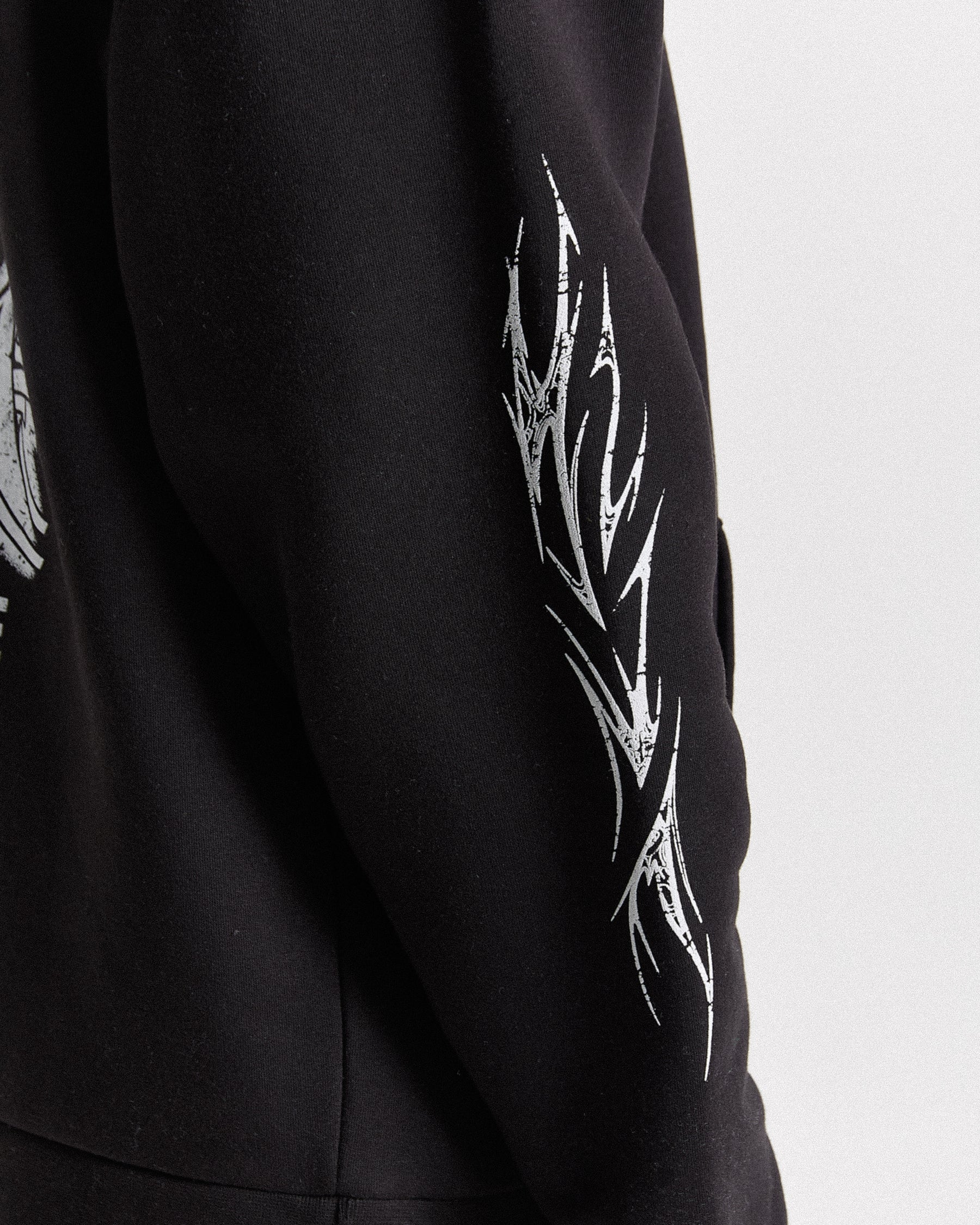 Vertigo Oversized Hoodie - Black/Grey/Pink