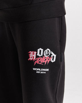 Vertigo Oversized Joggers - Black/Grey/Pink