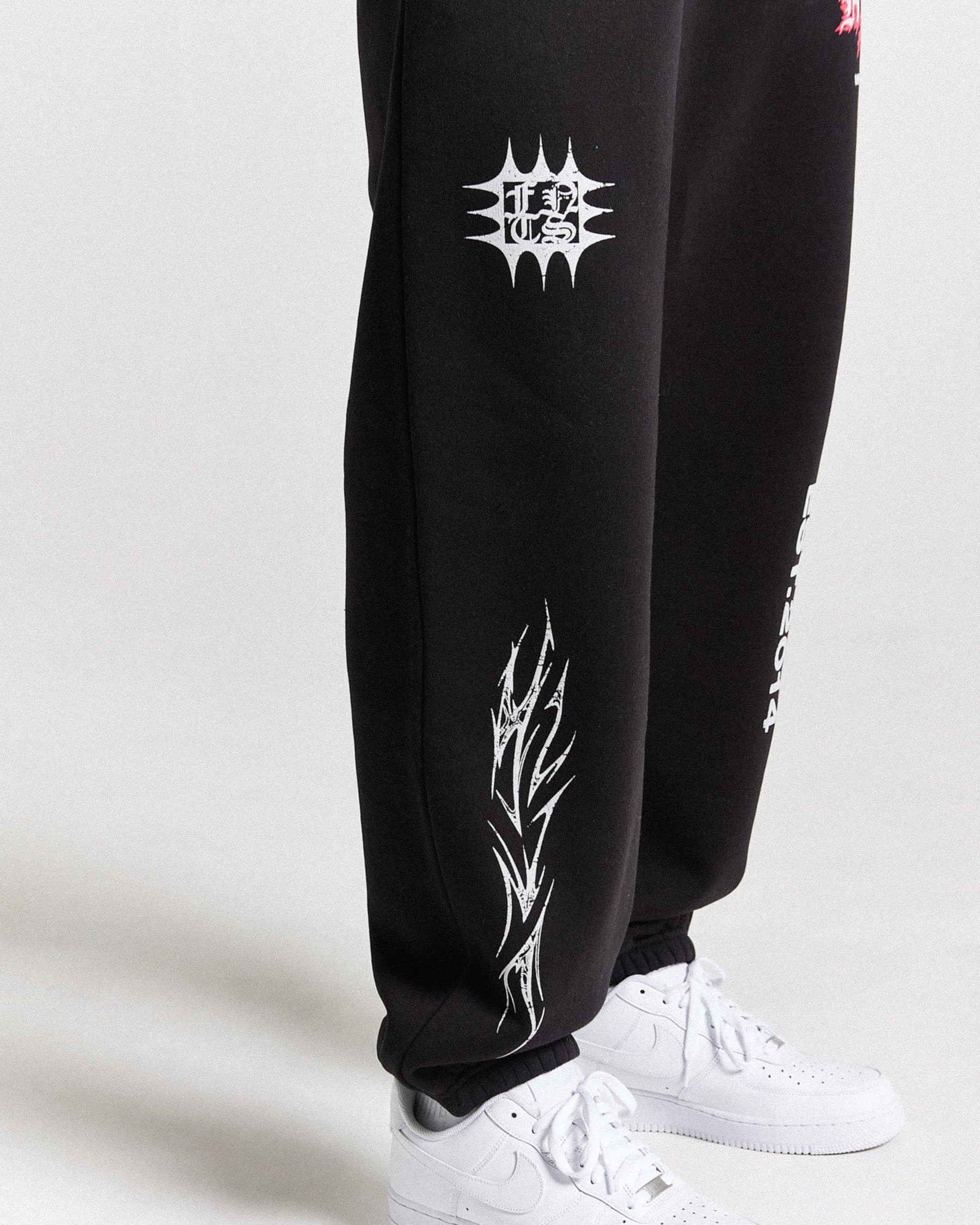 Vertigo Oversized Joggers - Black/Grey/Pink