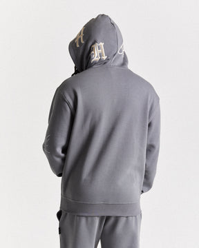 Spectral Oversized Hoodie - Grey/Cream