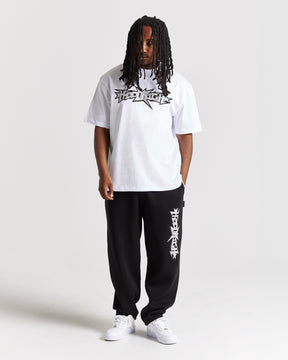 Triluxe Oversized T-Shirt - White/Black