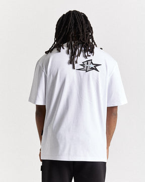 Triluxe Oversized T-Shirt - White/Black