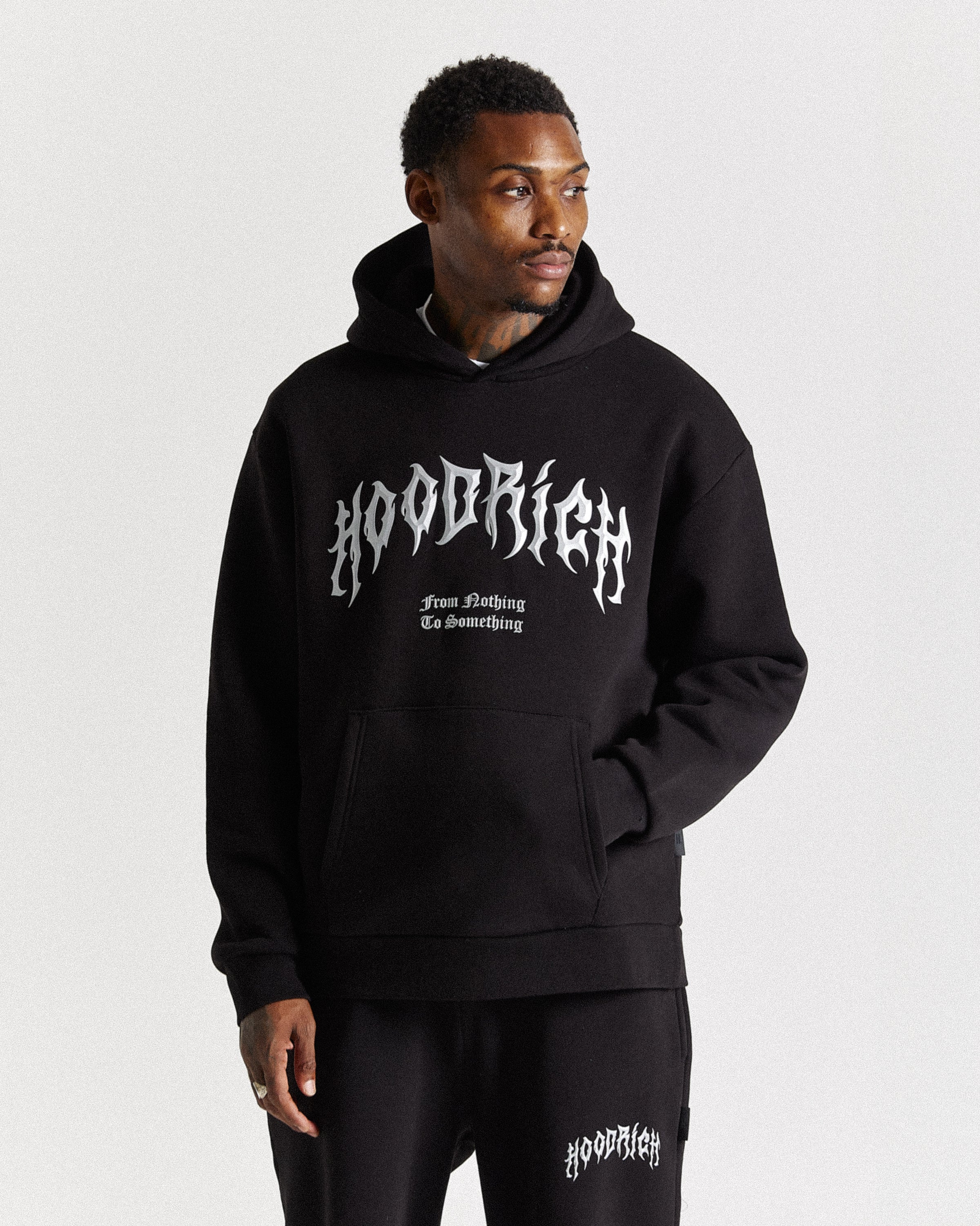Midnight Oversized Hoodie - Black/Chromatic