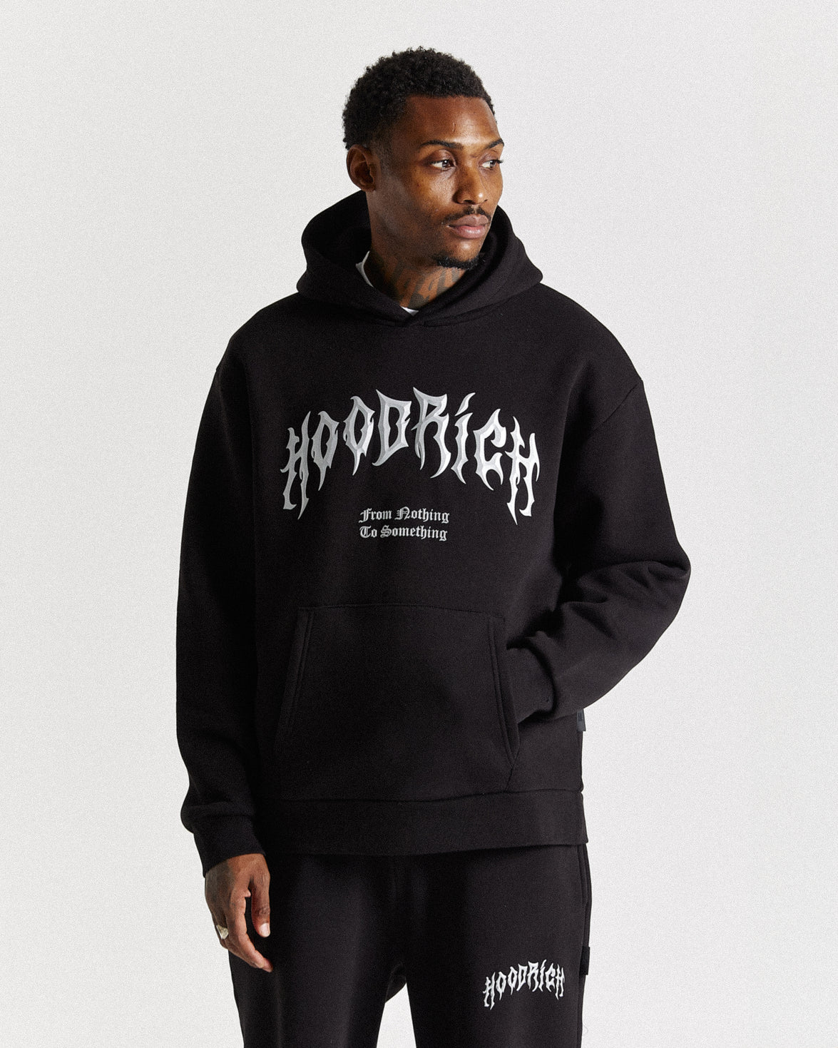 Midnight Oversized Hoodie - Black/Chromatic