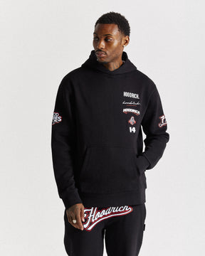 Stadium Hoodie - Black/White/Red