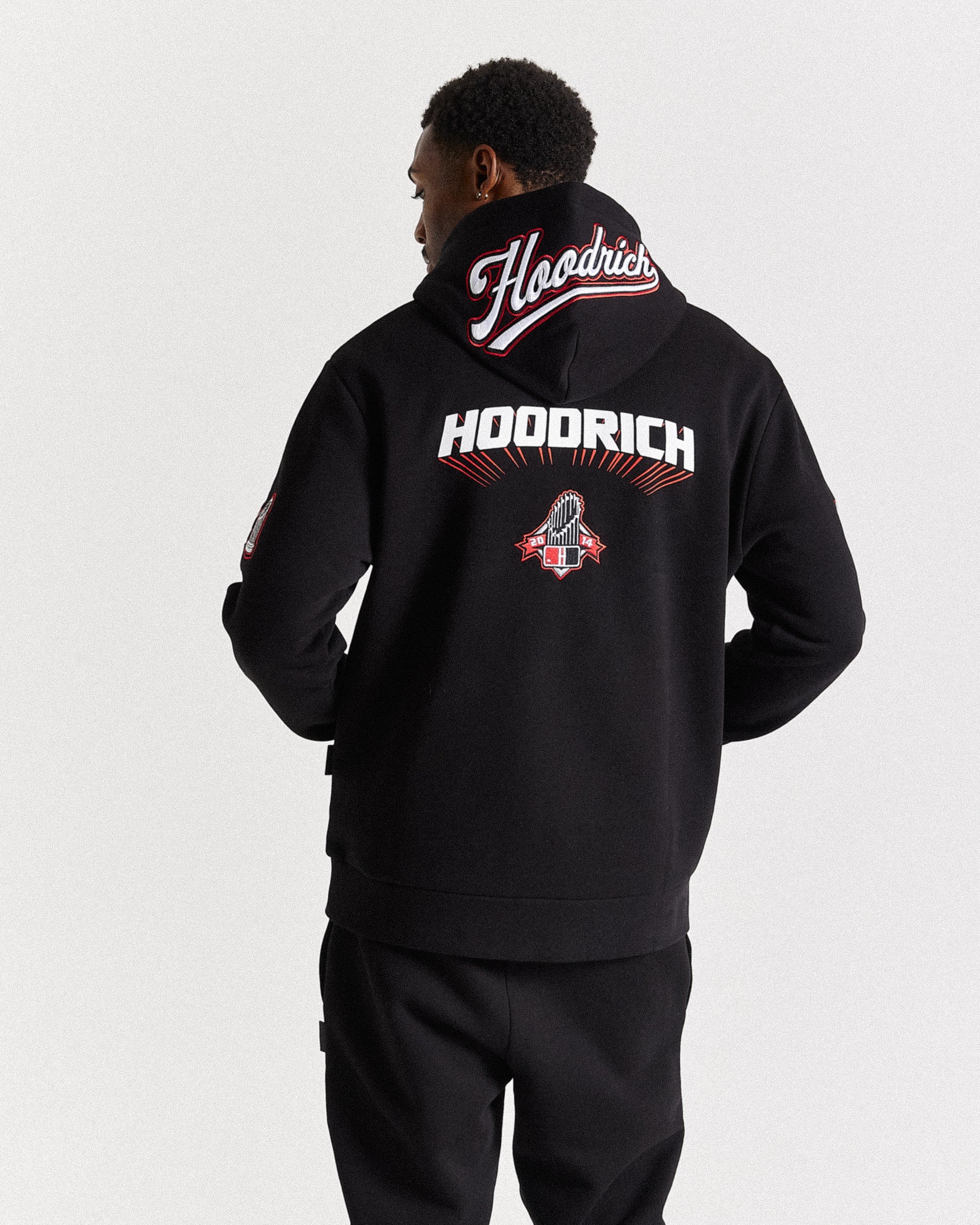 Stadium Hoodie - Black/White/Red