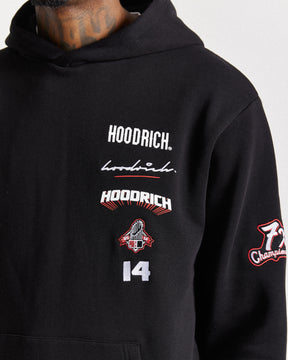 Stadium Hoodie - Black/White/Red