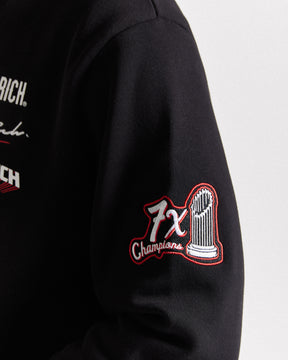 Stadium Hoodie - Black/White/Red