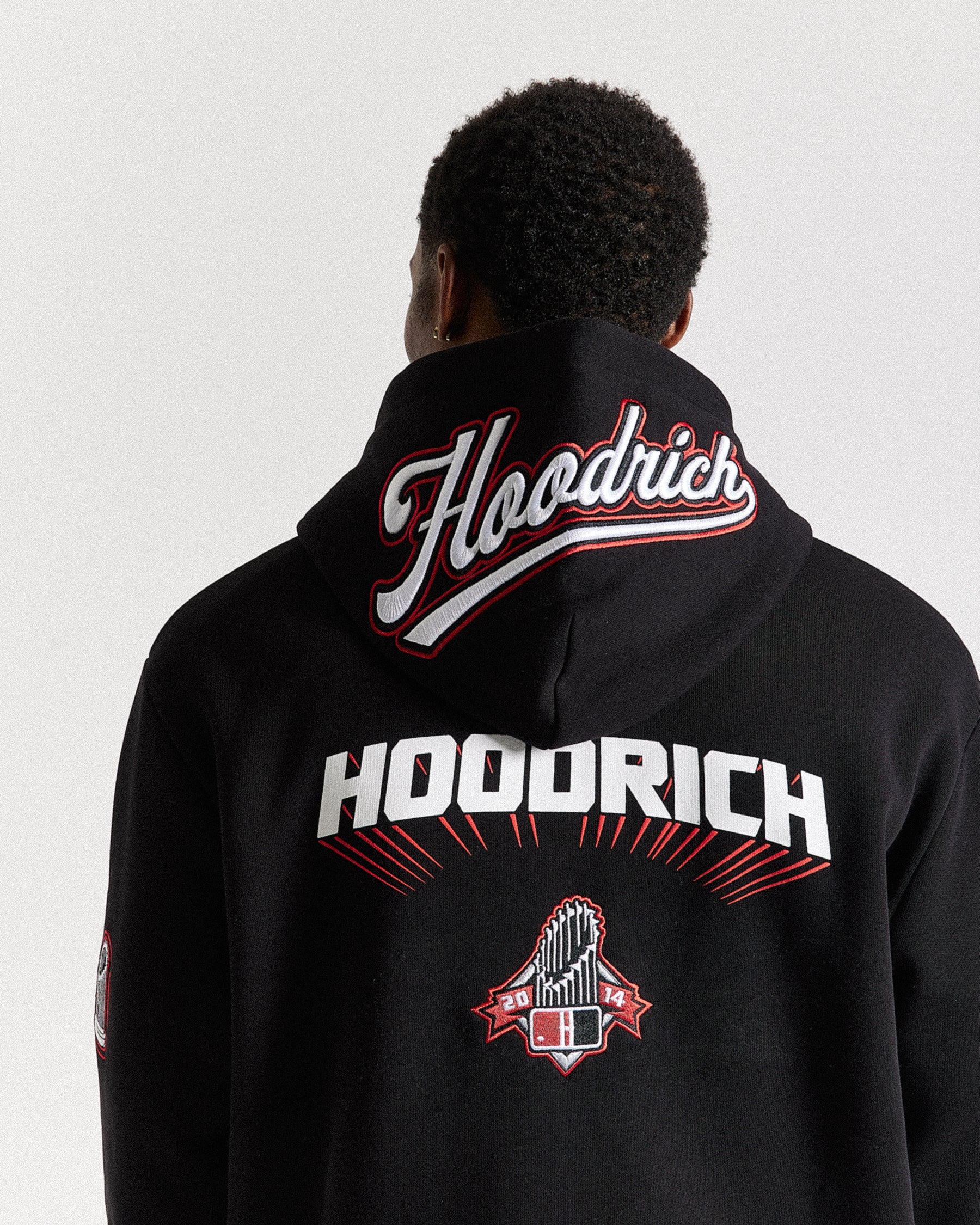 Stadium Hoodie - Black/White/Red