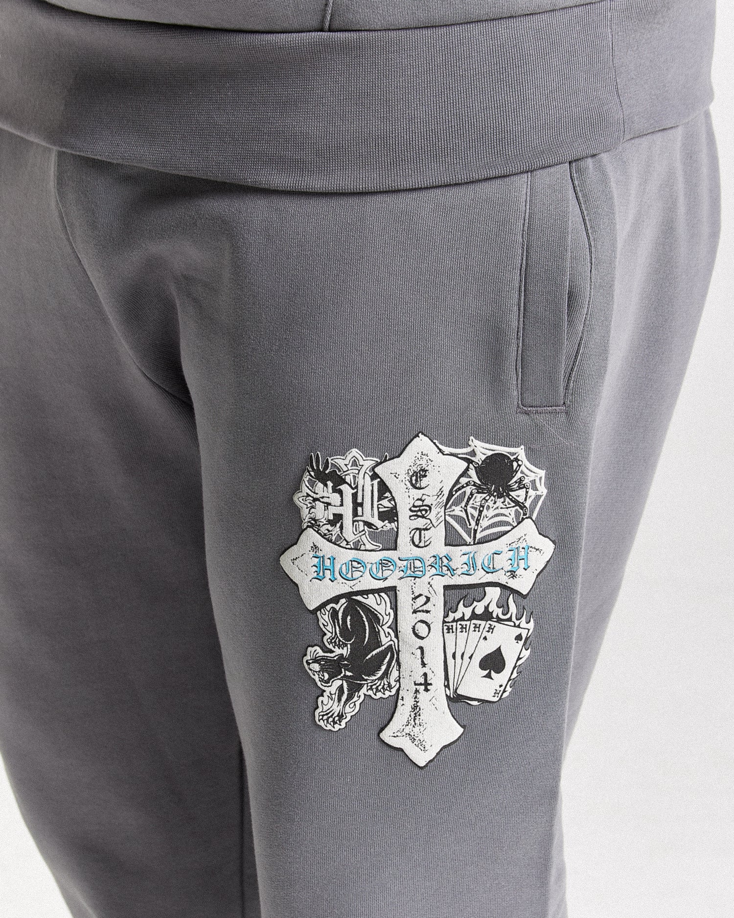 Cross Oversized Jogger - Grey/Blue
