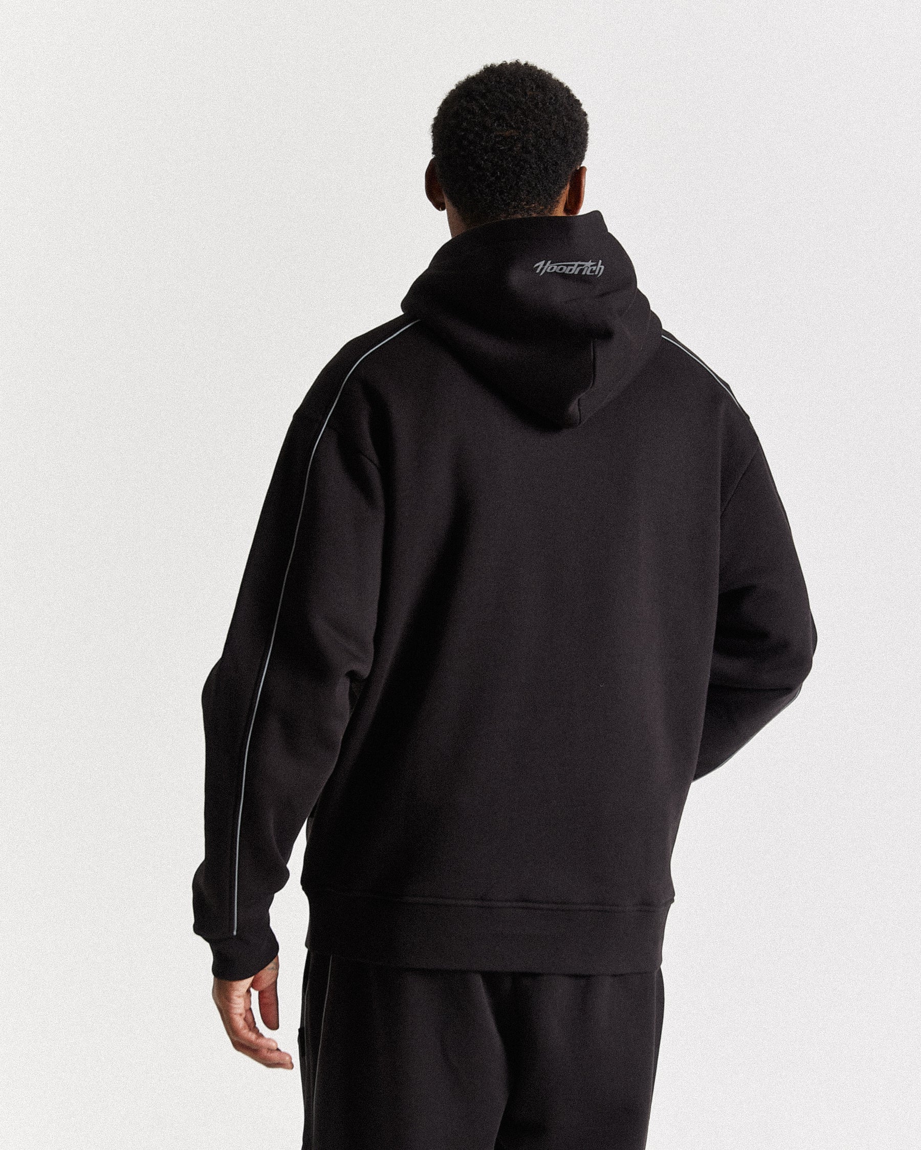 Cypher Oversized Hoodie - Black/Reflective