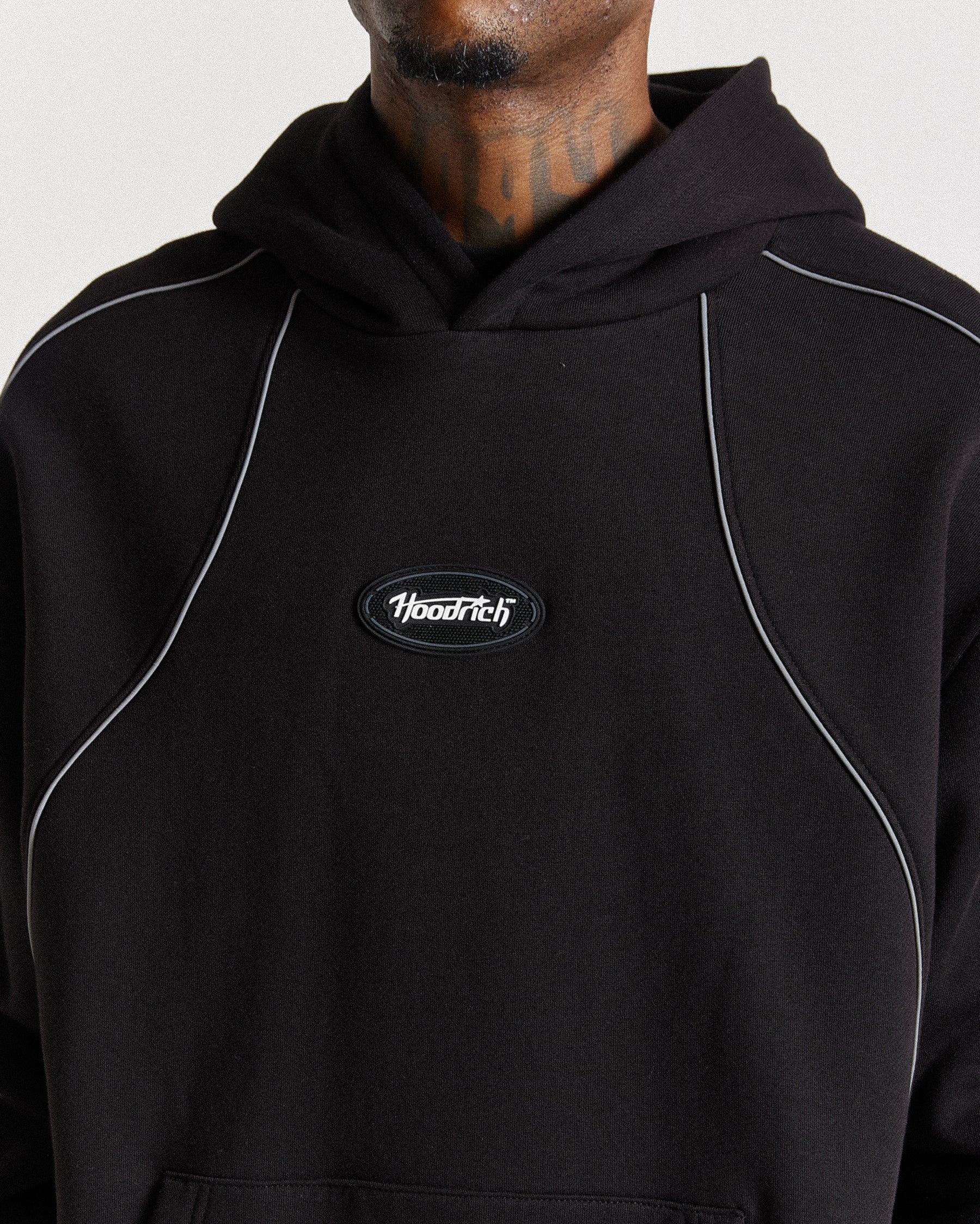 Cypher Oversized Hoodie - Black/Reflective