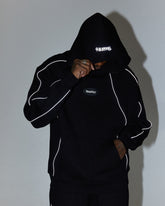 Cypher Oversized Hoodie - Black/Reflective