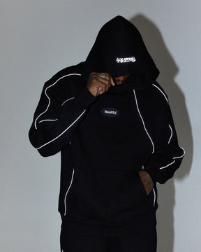 Cypher Oversized Hoodie - Black/Reflective