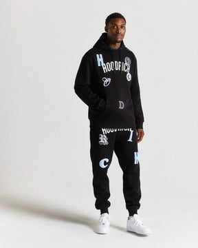 Pacific Hoodie - Black/White/Grey/Blue