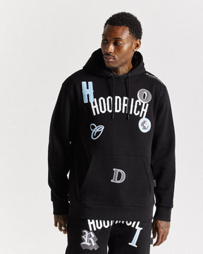 Pacific Hoodie - Black/White/Grey/Blue