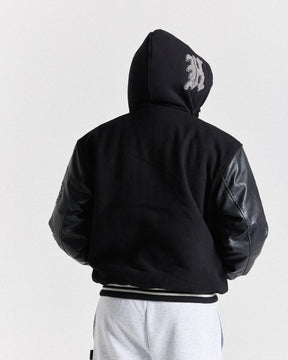 Vertigo Varsity Jacket - Black/Grey