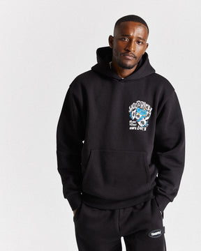 Your Luck Oversized Hoodie - Black/Grey/Blue