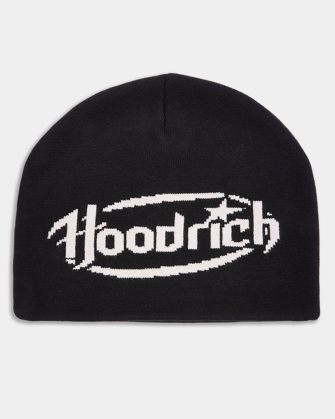 Curve Skull Beanie - Black/White