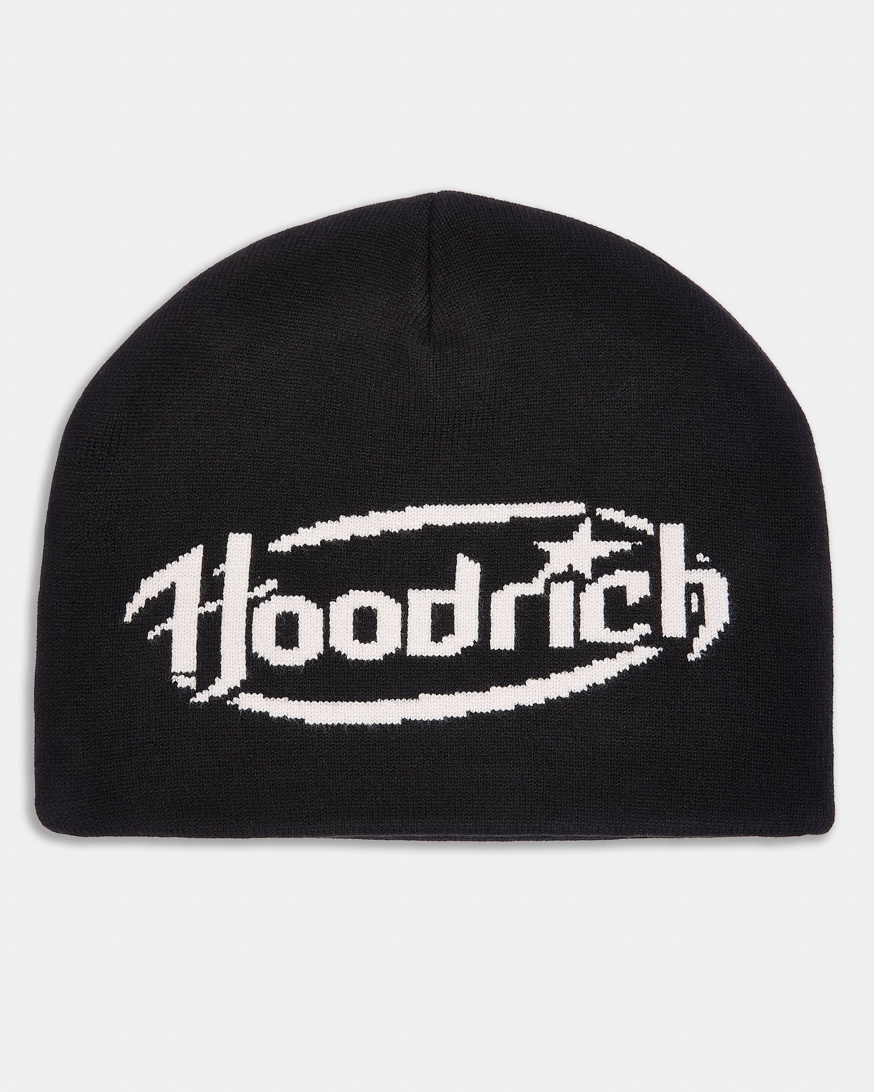 Curve Skull Beanie - Black/White