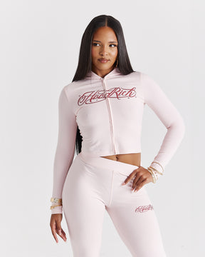 Solace Fitted Zip Top - Pink