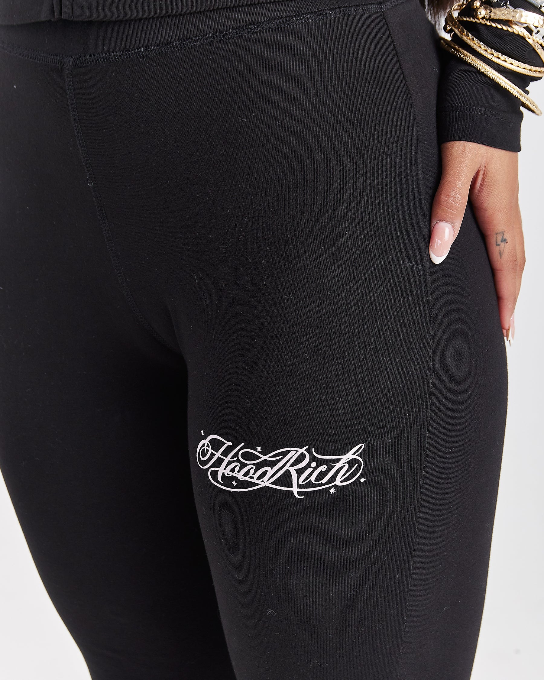 Solace Flare Leggings - Black/Pink