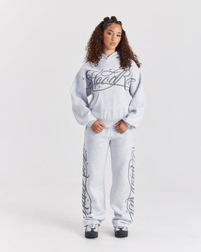 Solace Mid Length Hoodie - Light Grey