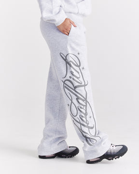 Solace Wide Leg Joggers - Light Grey