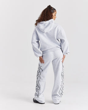 Solace Mid Length Hoodie - Light Grey