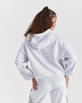 Solace Mid Length Hoodie - Light Grey