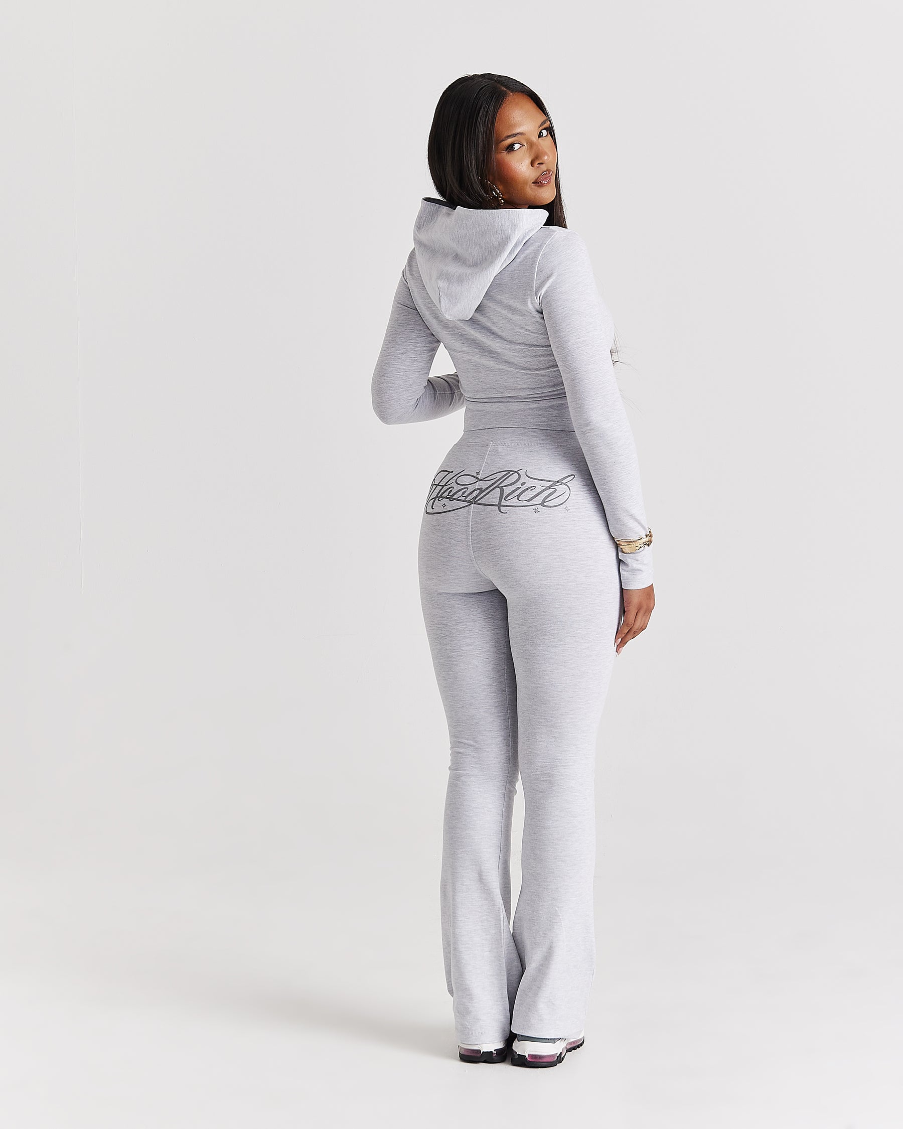 Solace Flare Leggings - Light Grey