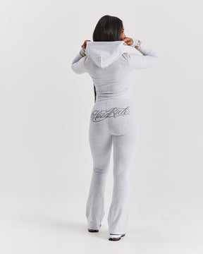 Solace Fitted Zip Top - Light Grey