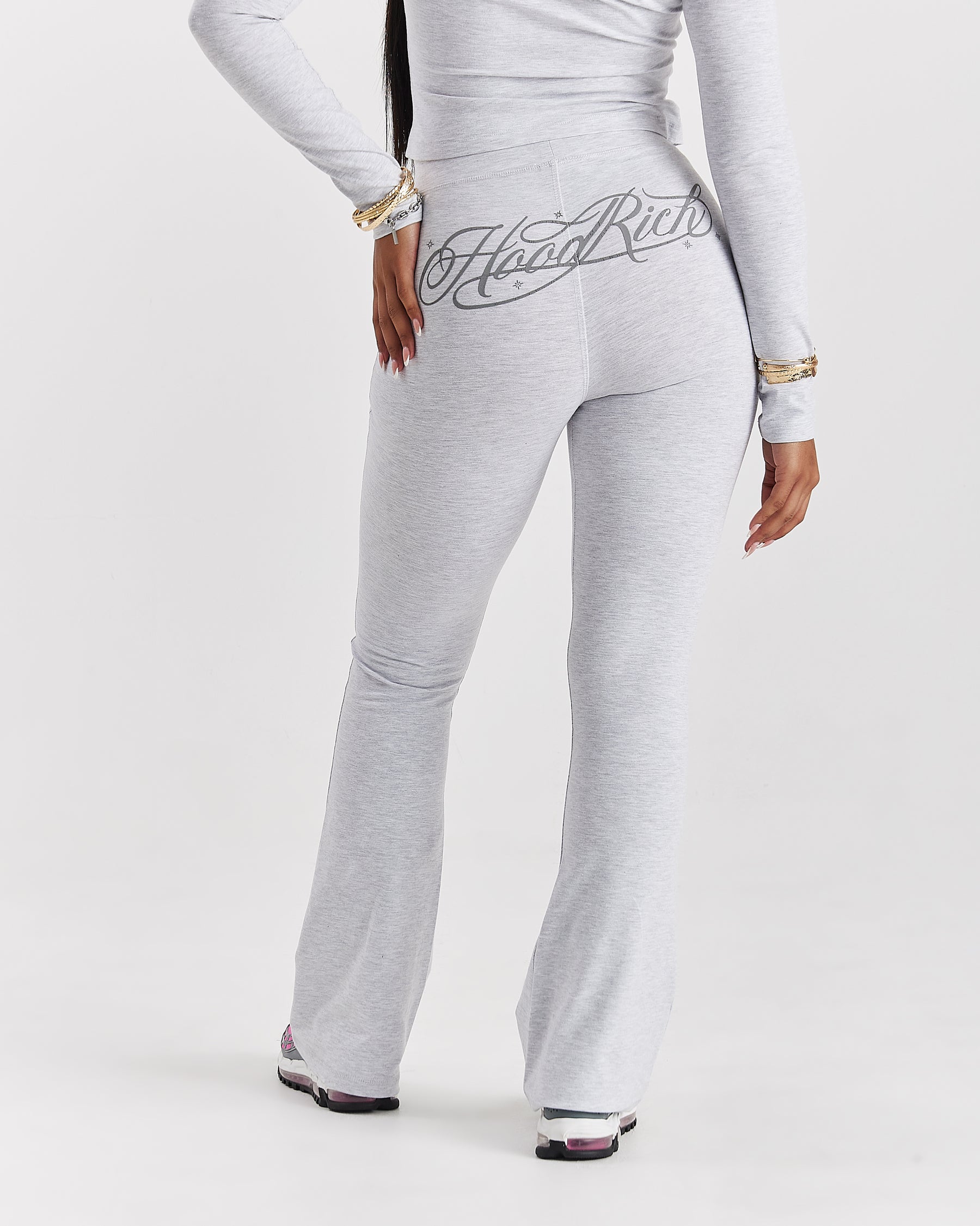 Solace Flare Leggings - Light Grey