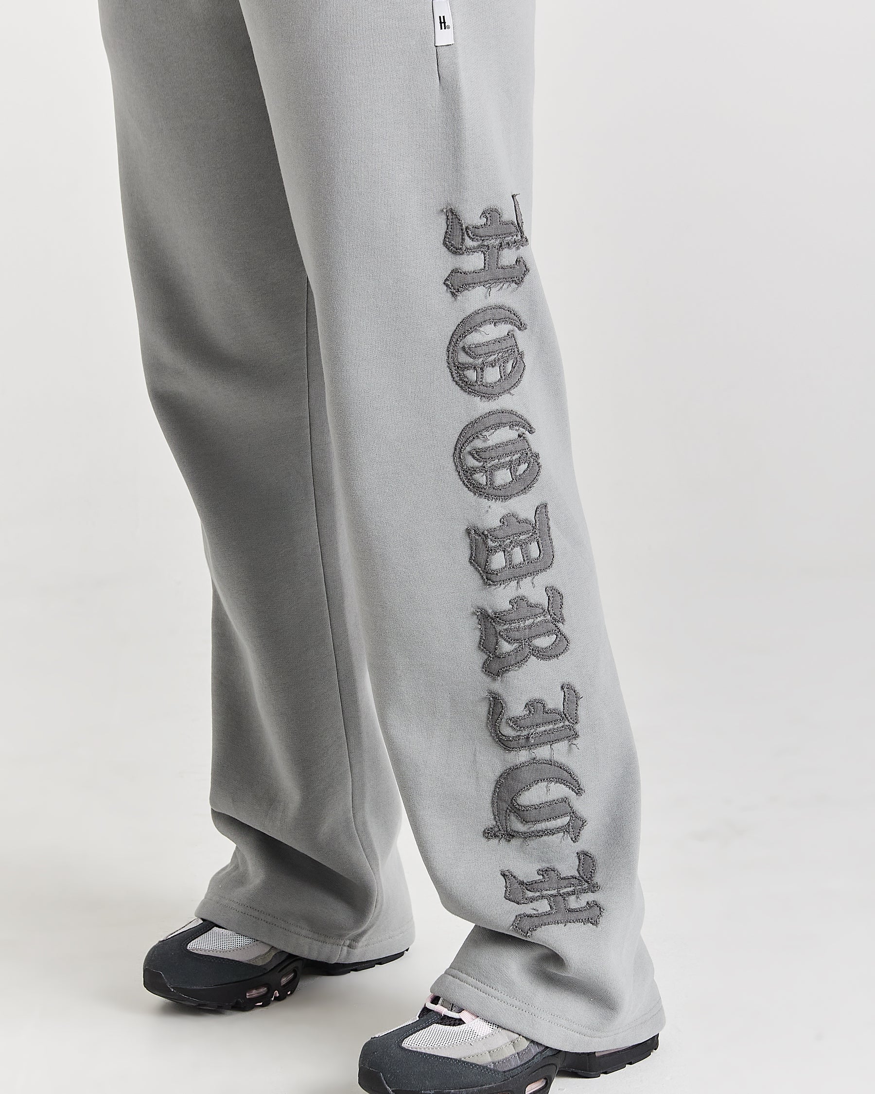 Drea Wide Leg Joggers - Grey