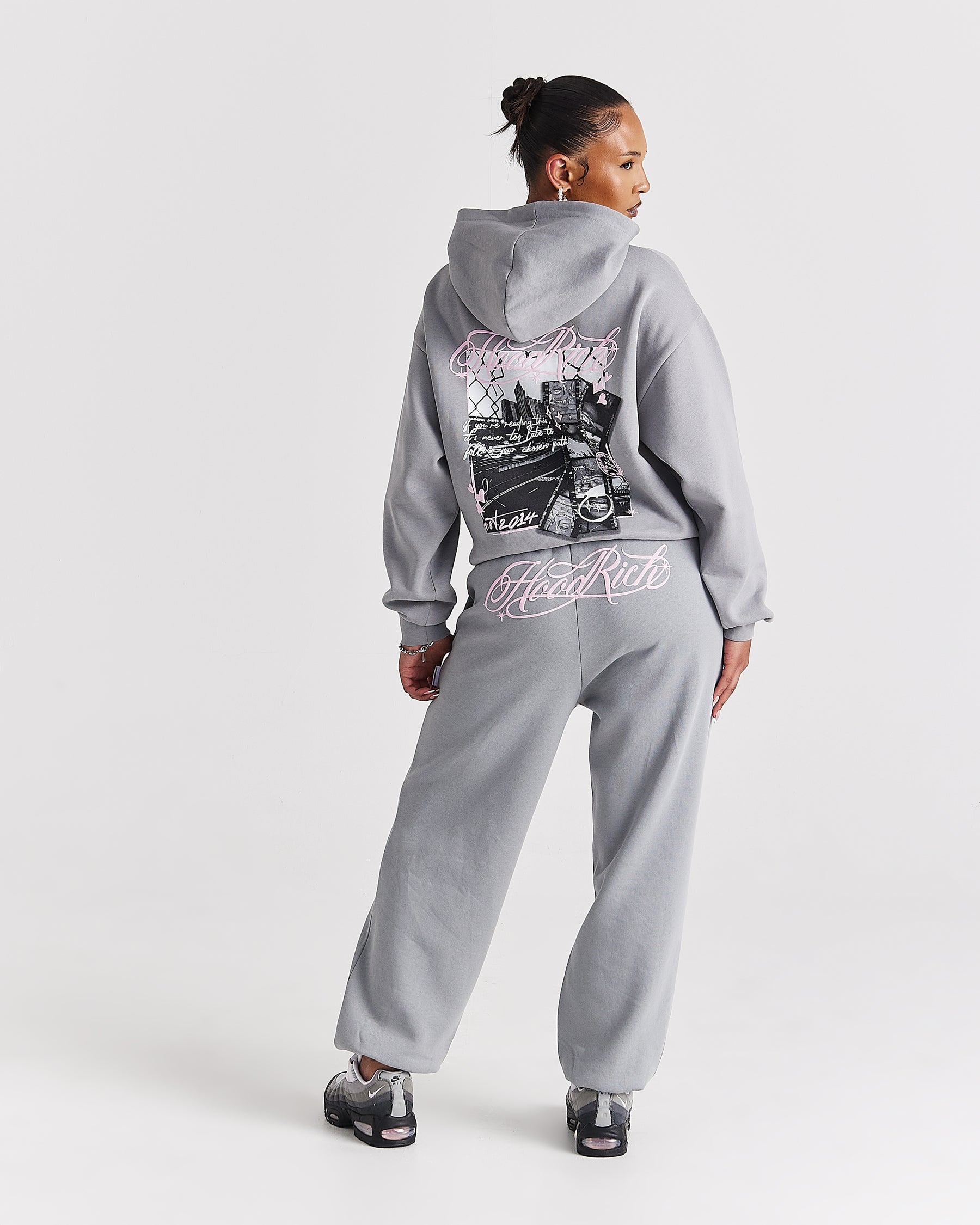 Vision Oversized Jogger - Grey/Pink/Black