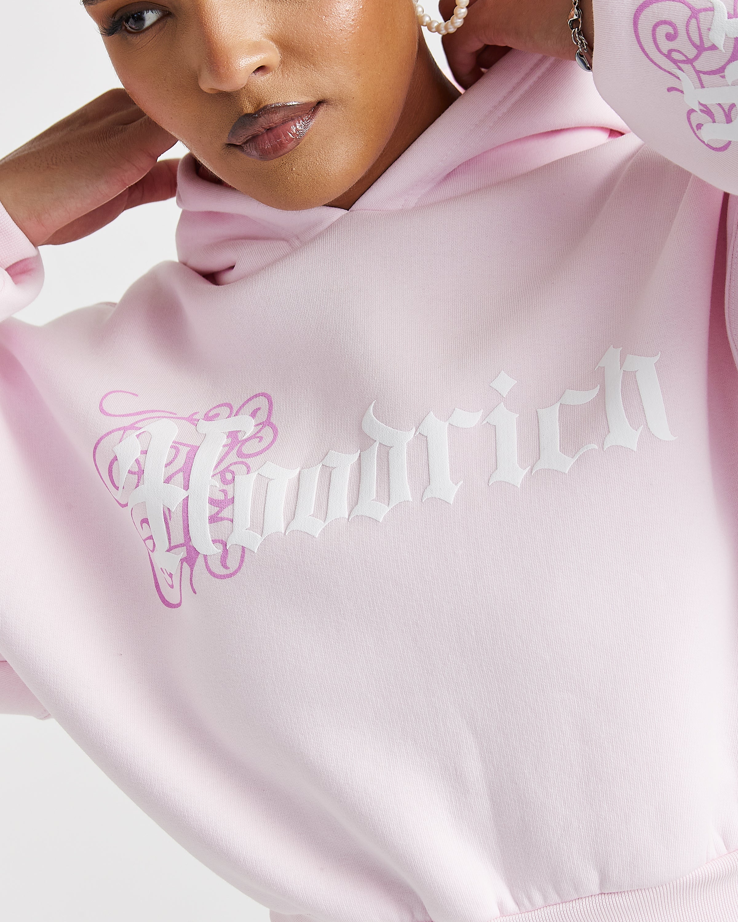 Onyx Boxy Hoodie - Pink