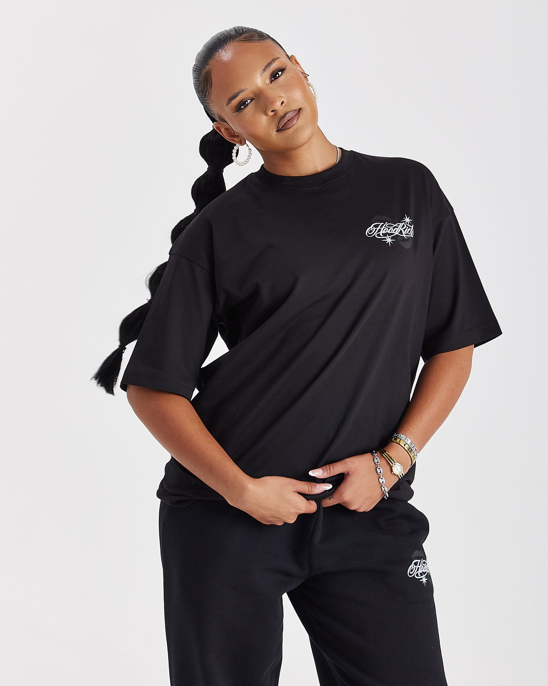 Vision Oversized T-Shirt - Black