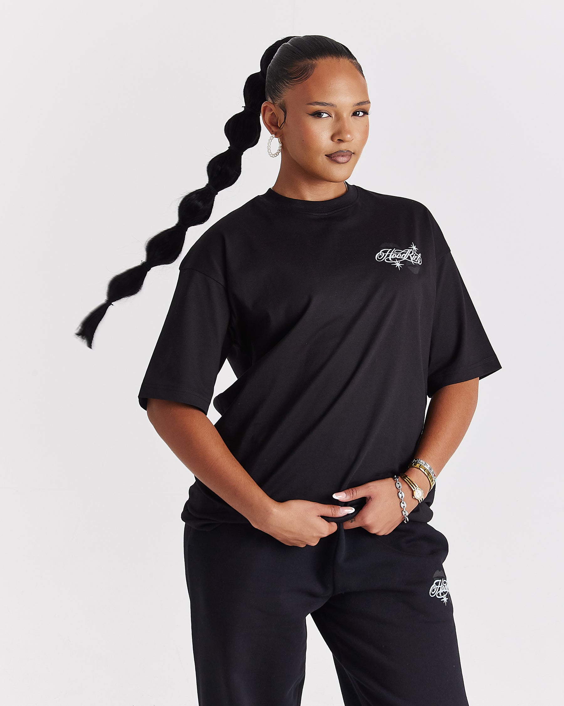 Vision Oversized T-Shirt - Black