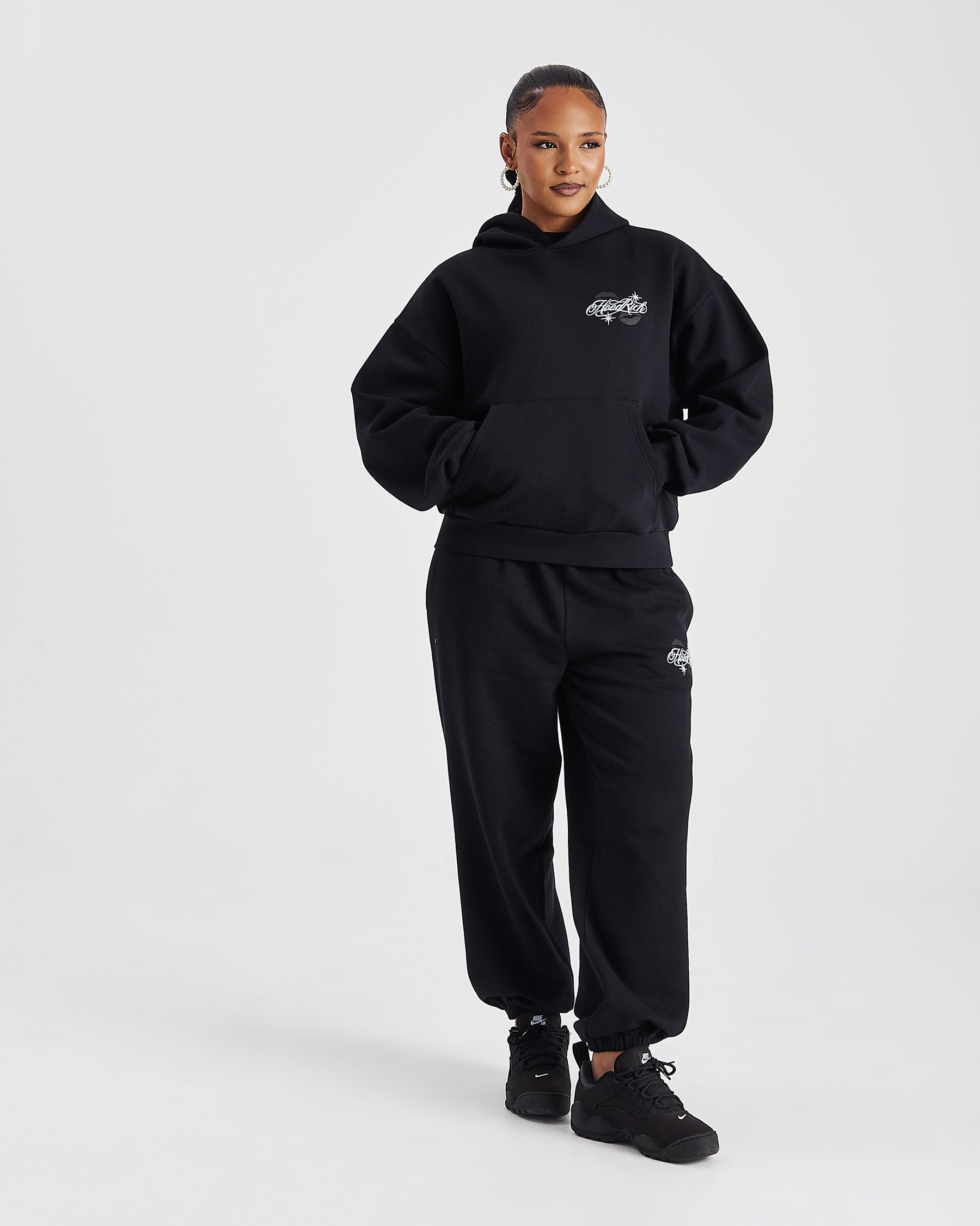 Vision Mid Length Hoodie - Black