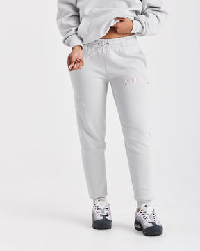 Calor Slim Joggers - Light Grey/Pink